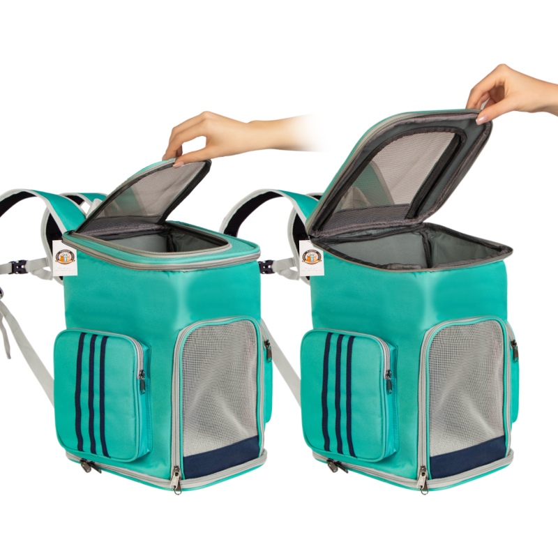 Furrever Friends Catbox Turquoise Backpack Carrier